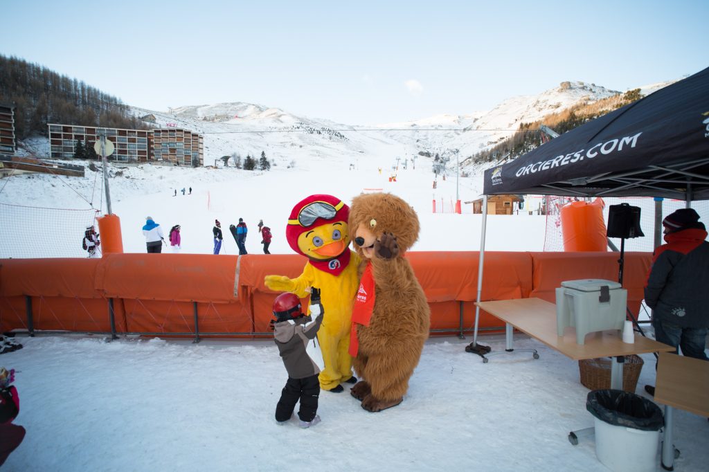 Les mascottes d'Orcières Merlette 2017