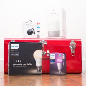Google home , Chromecast ultra, Philips Hue