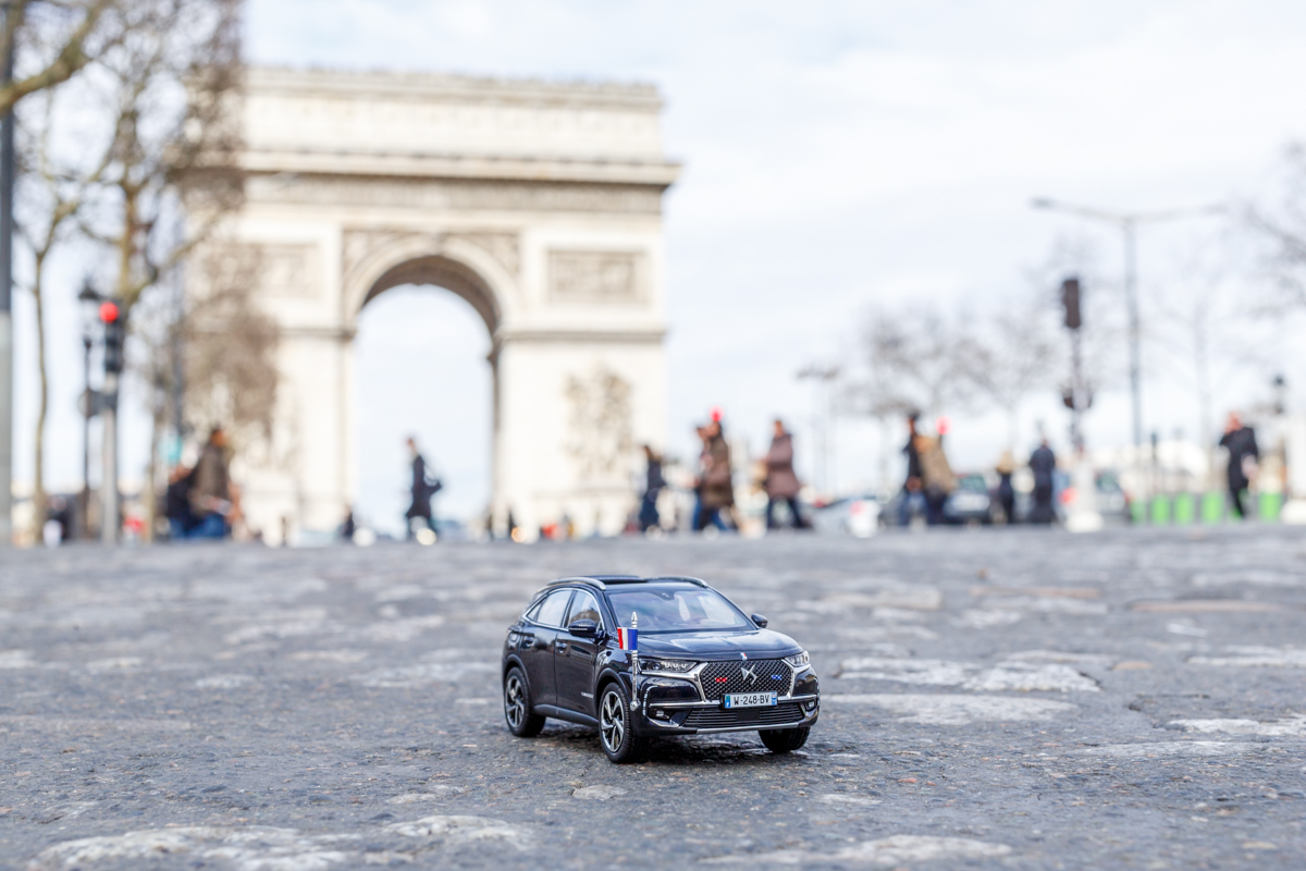 DS7 Crossback presidentiel avenue des champs Elysées