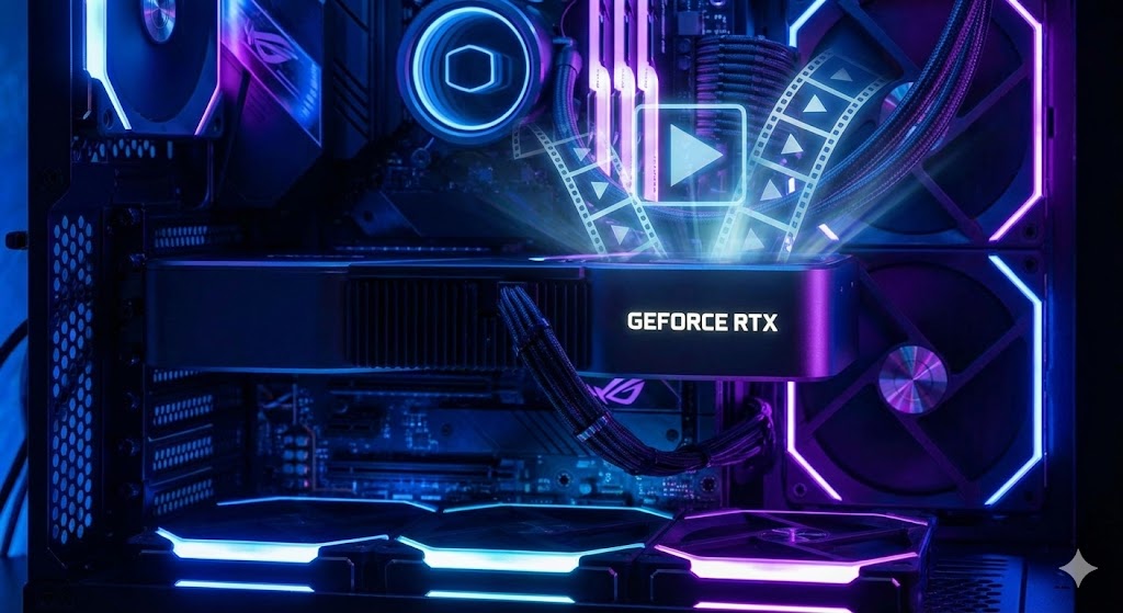 Votre carte graphique devient votre propre studio de production vidéo personnel.